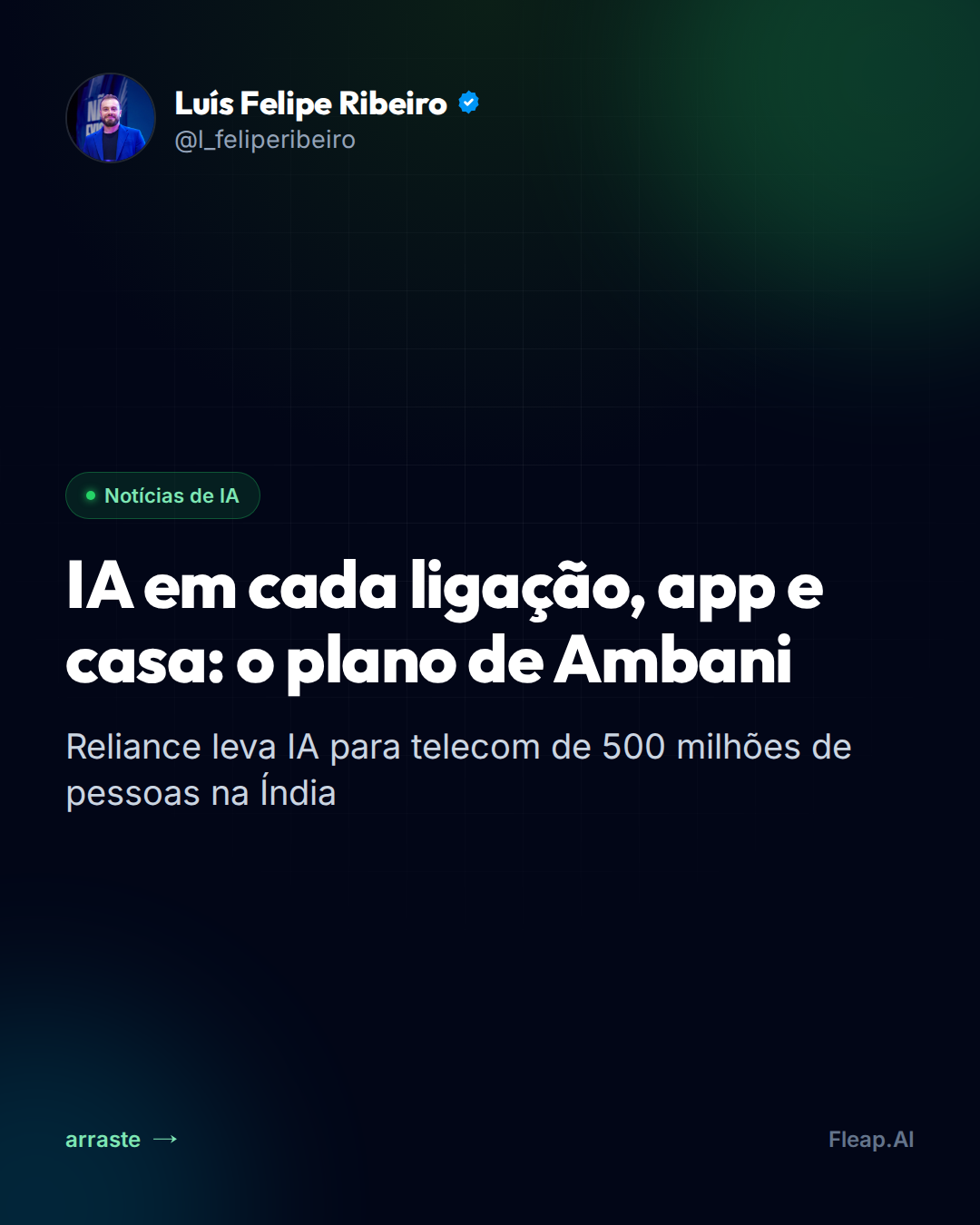 IA em 500 milhões de ligações: o que PMEs podem aprender com a estratégia de Ambani