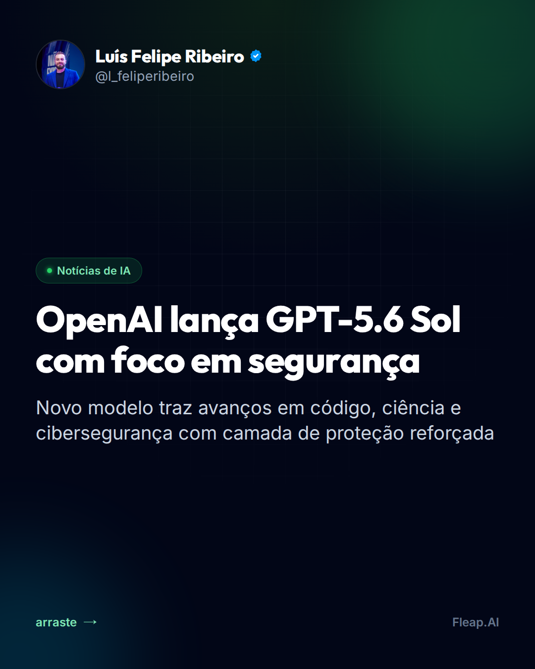 OpenAI anuncia GPT-5.6 Sol: novo modelo de IA com foco em segurança empresarial